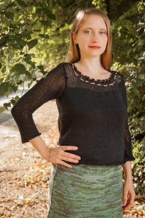 pull soie femme tricoté en France