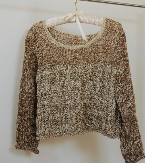pull naturel tricoté