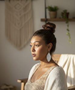 boucles d'oreilles plume