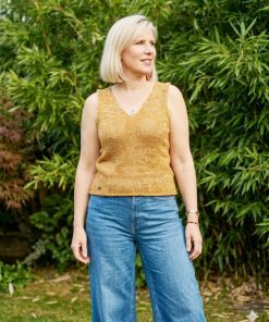 Tunique ocre en soie