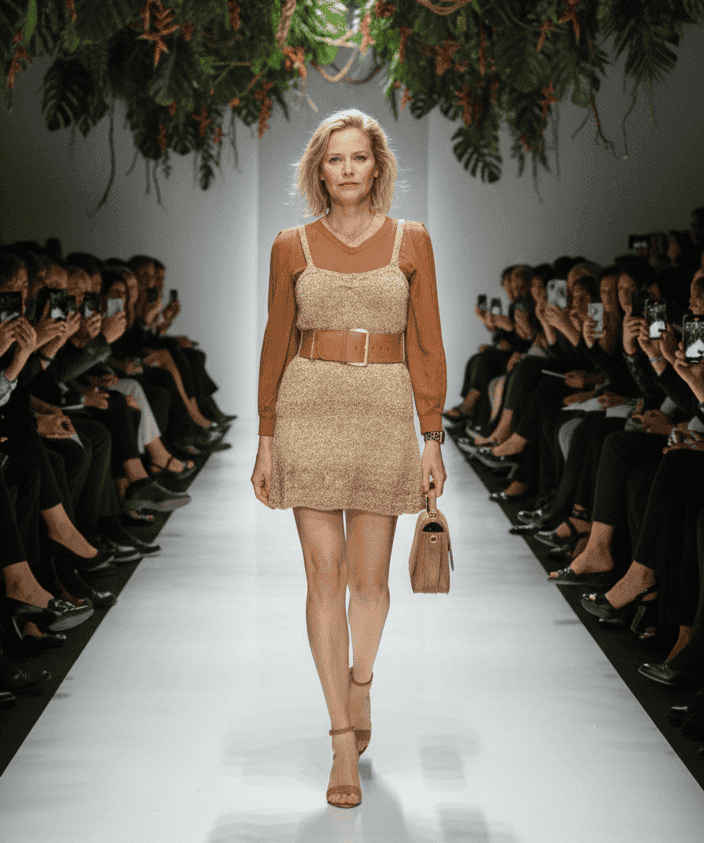 robe naturelle tricotée chanre