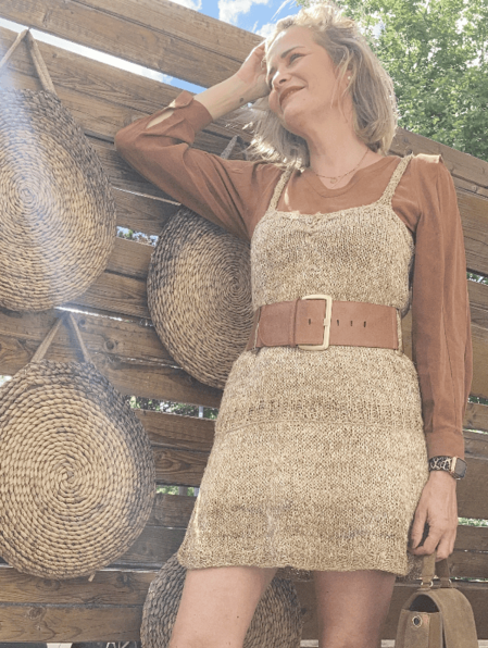 robe en chanvre et soie