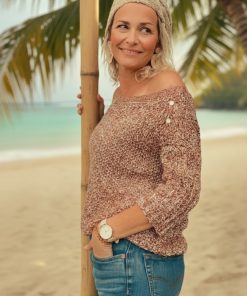 pull en soie sauvage issue du commerce