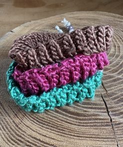 bracelets artisanaux en soie éthique crocheté main