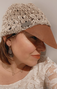 casquette naturelle ajouré